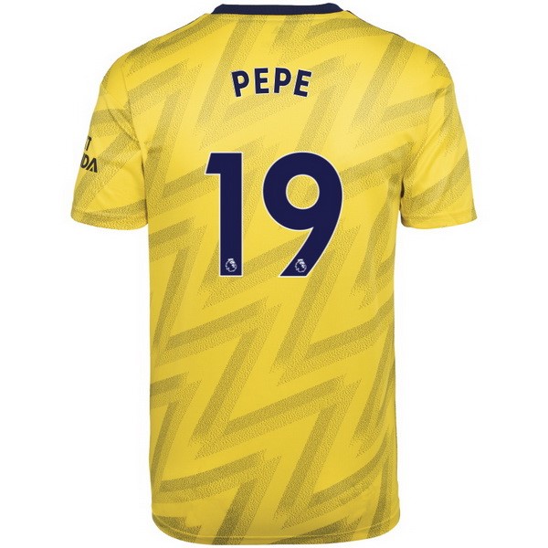 Camiseta Arsenal NO.19 Pepe 2ª 2019/20 Amarillo